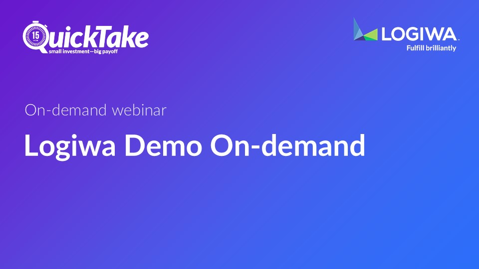 Logiwa Demo On-demand Logiwa Demo On-demand