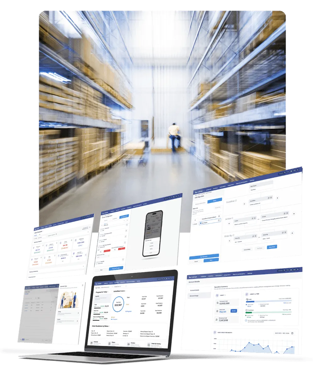 Logiwa IO Screen examples